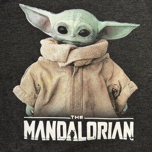 Star Wars Grogu The Child Baby Yoda Drop Shoulders Ribbed Knit Sweater Medium